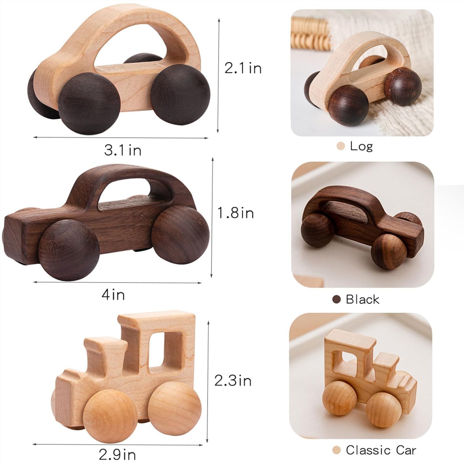 Wooden Teether compact-on-the-go design fits in bags