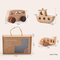 WOODEN TEETHER durable construction withstands daily toddler exploration