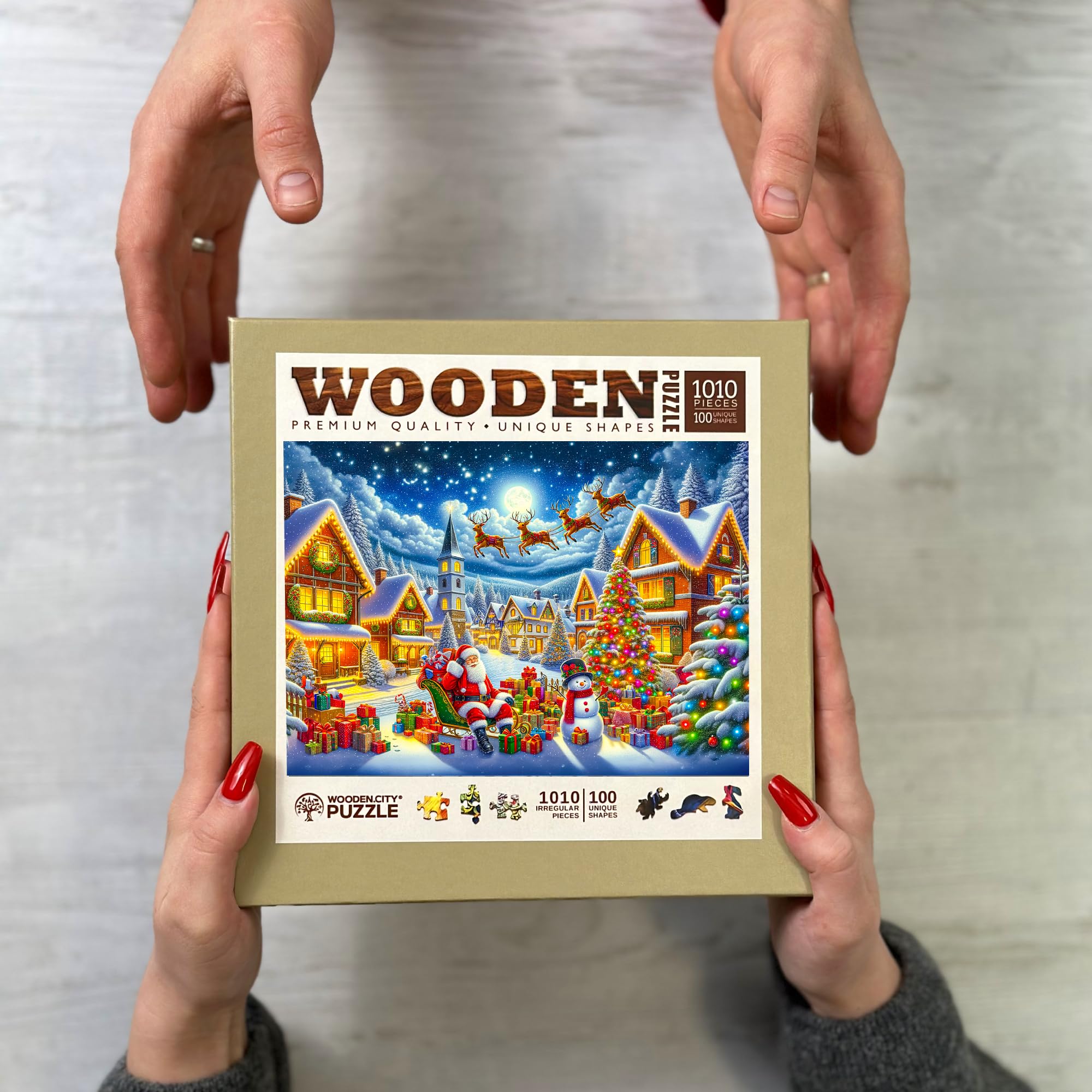 WOODEN.CITY gift-ready puzzle packaging for easy gifting
