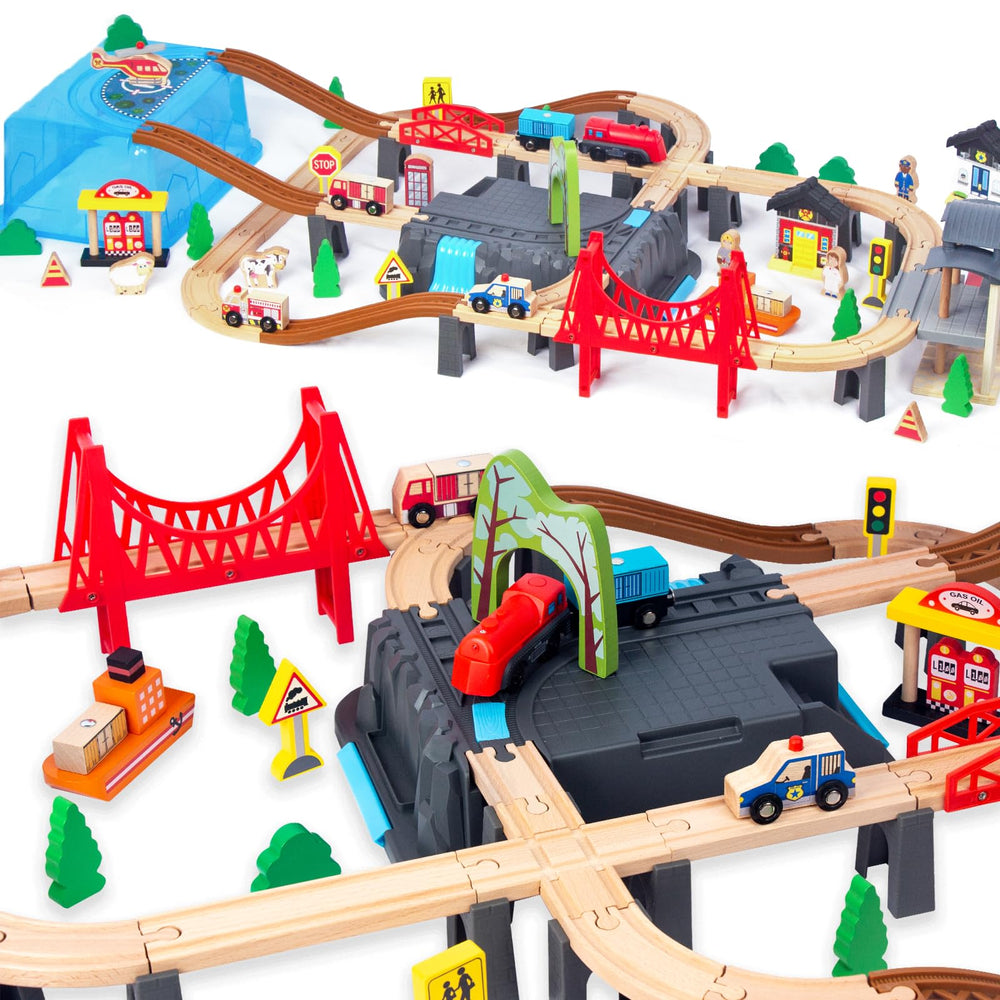 WoodenEdu compatible with Brio and Thomas for versatile layouts