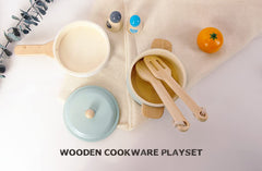 WoodenEdu durable FSC-certified wood construction ensures long-lasting kitchen play.