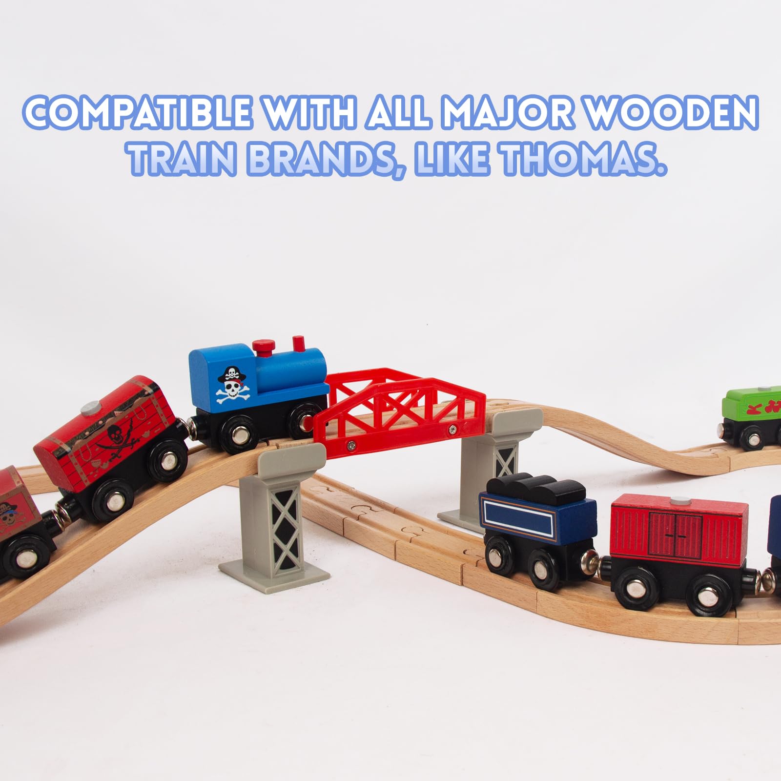 WoodenEdu garbage truck train car inspires environmentally mindful role-play