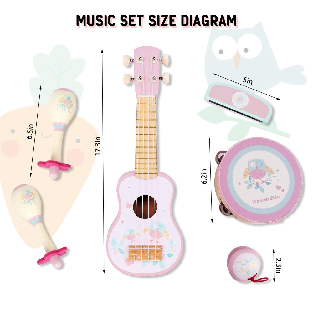 WoodenEdu maracas pair, bright colors spark cooperative play.