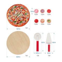 WoodenEdu pizza toppings 12 colors invite color recognition and creativity