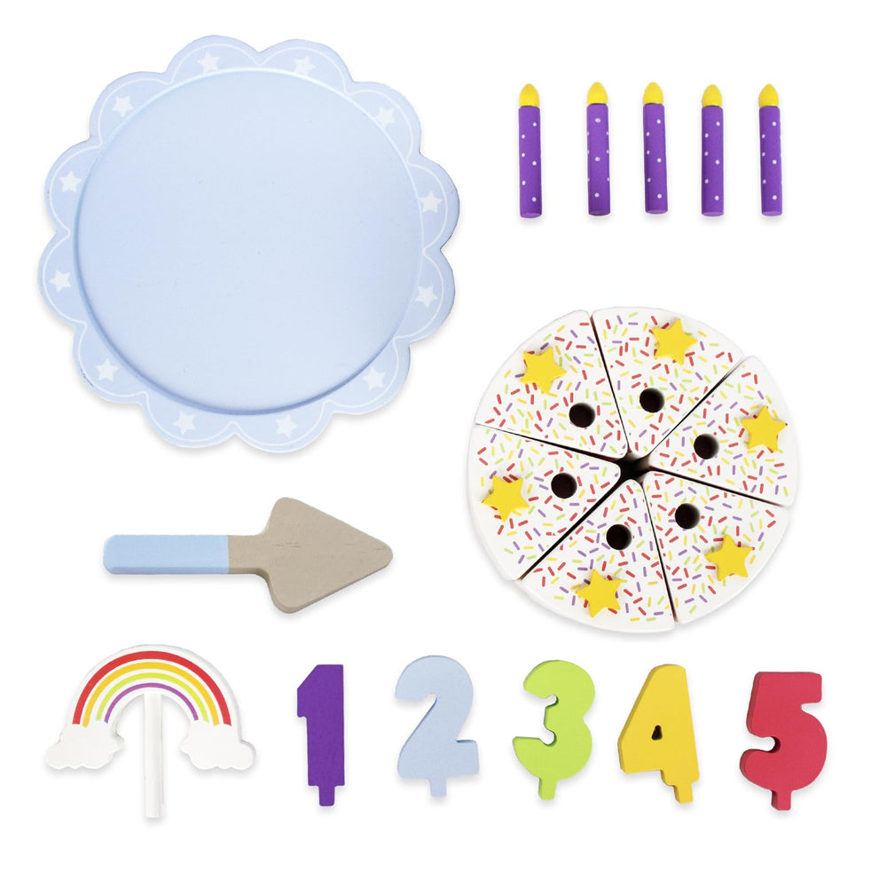 WoodenEdu pretend play food set ideal for kitchen role play.