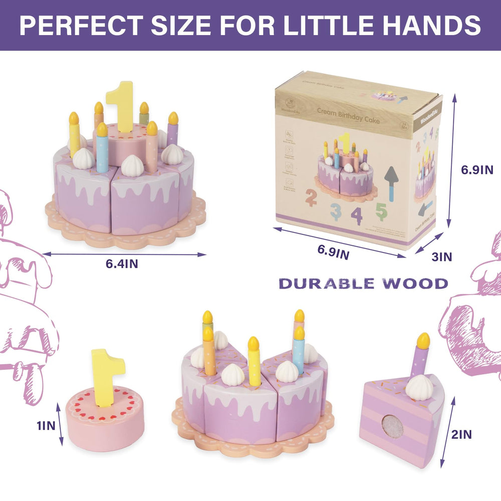 WoodenEdu realistic cutting action model enhances tactile play.