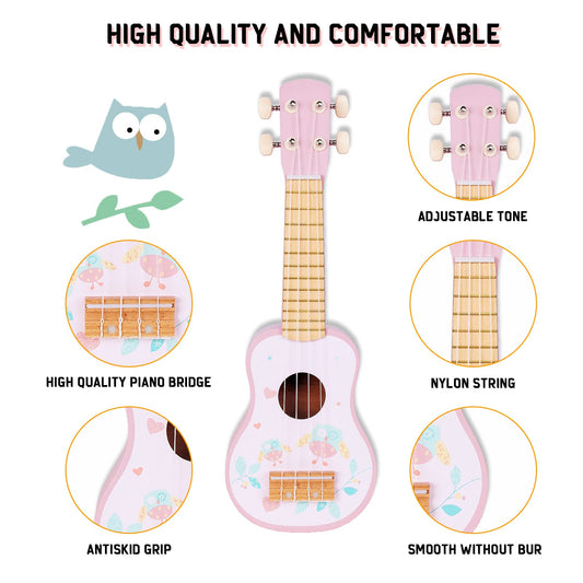 WoodenEdu tambourine wooden, kid-safe design for joyful rhythm sessions.