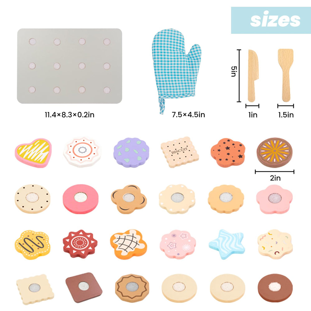 Woodenfun Cookie Toppings Tray keeps toppings organized for imaginative baking sessions.