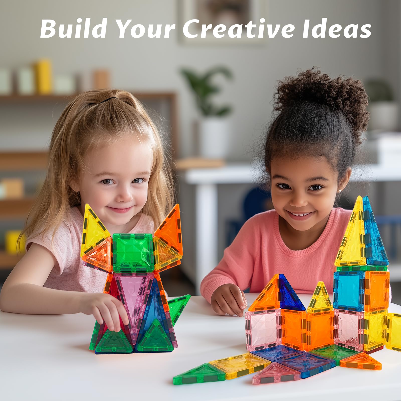 WOODENFUN gift-ready magnetic tile set appealing to kids