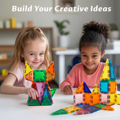 WOODENFUN gift-ready magnetic tile set appealing to kids