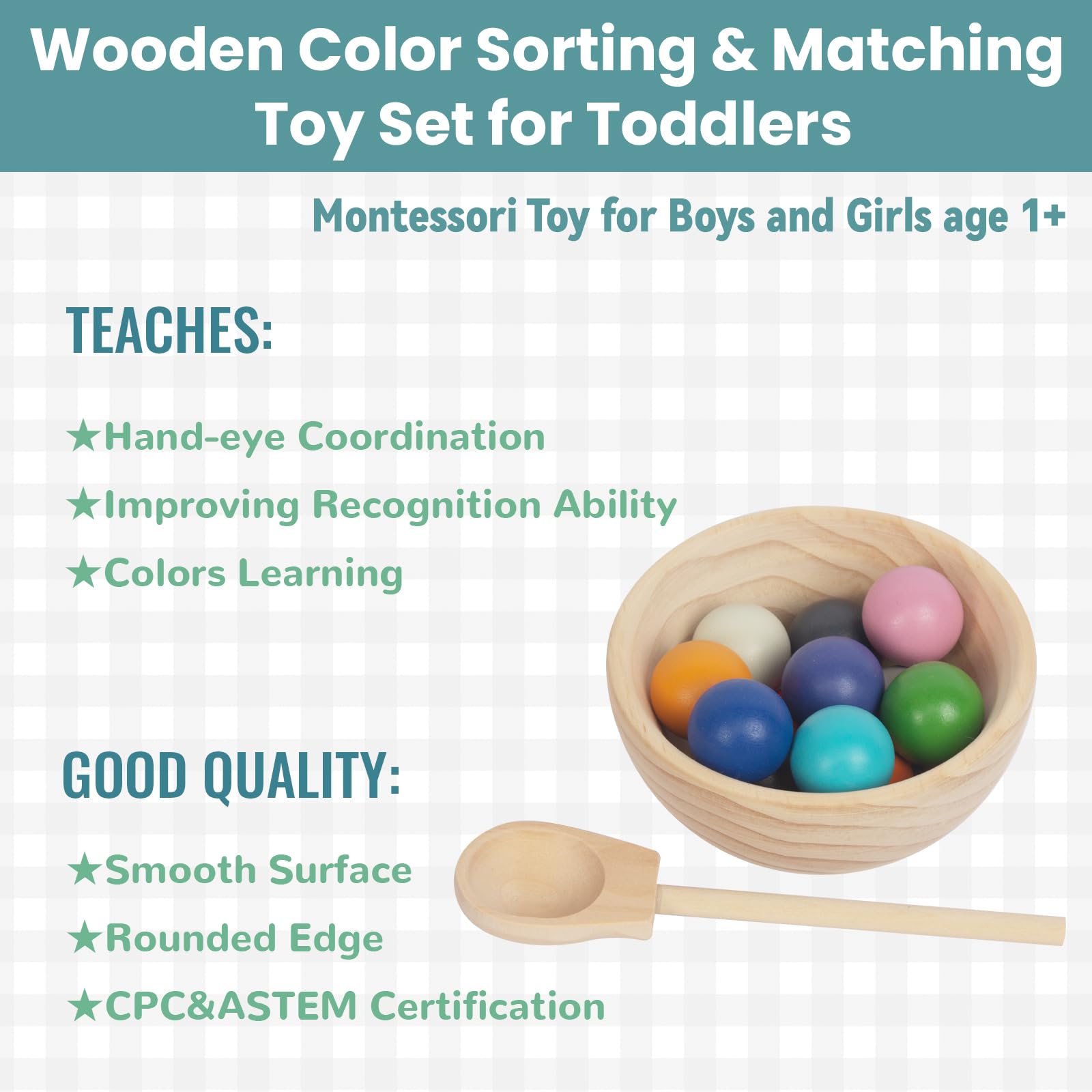 WOODENFUN portable Montessori tray keeps play organized at home or on the go