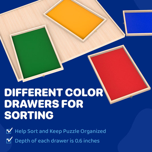 Woodever protective cover safeguards your puzzle during adjustments.