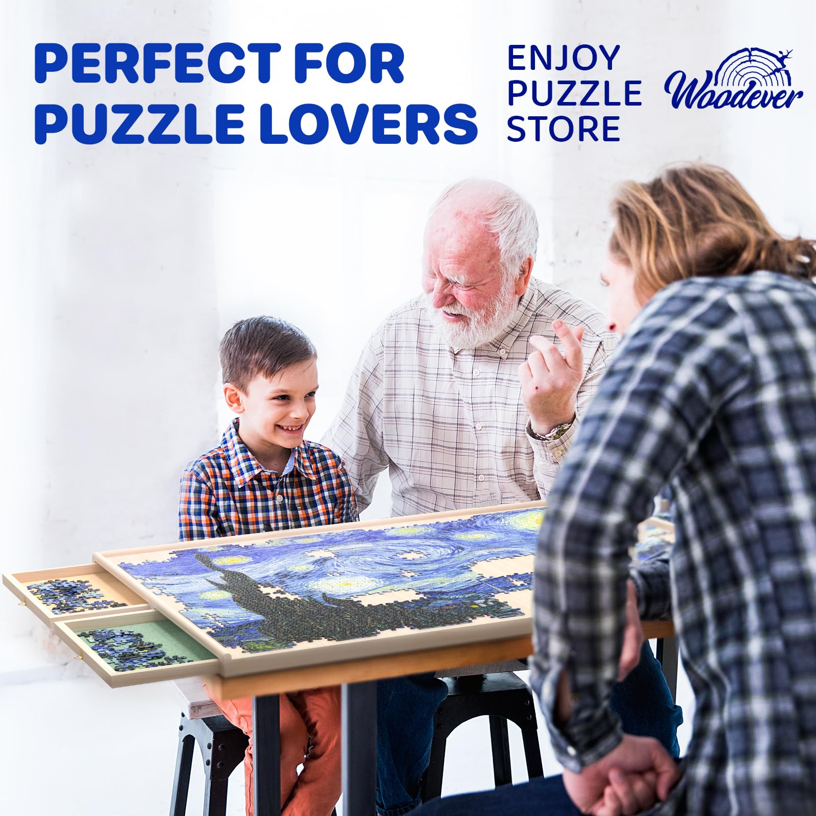 Woodever lightweight portable design for on-the-go puzzle sessions.