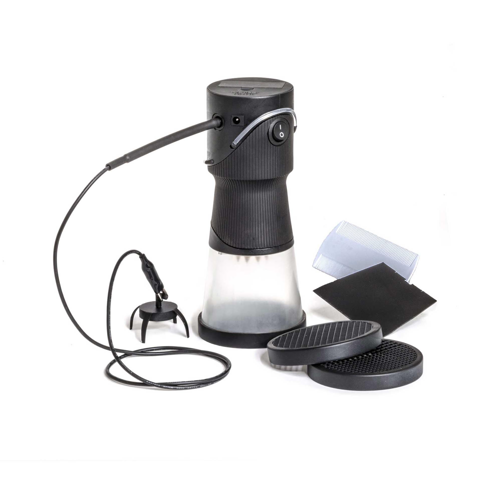 Woodland Scenics FS639 Static King Black with clear hopper for easy grass checks