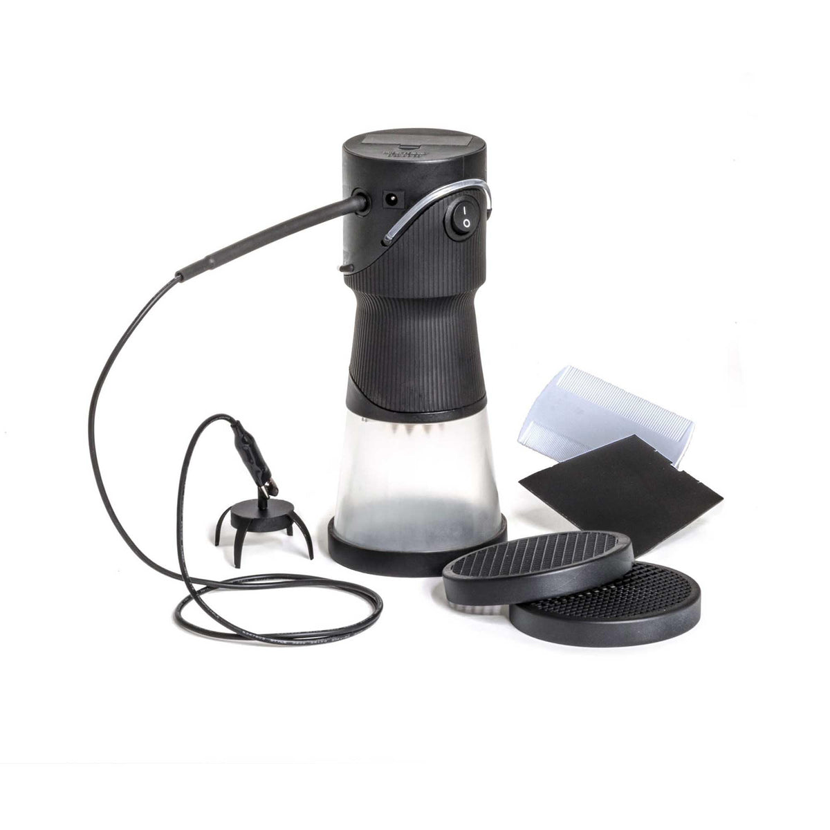 Woodland Scenics FS639 Static King Black with clear hopper for easy grass checks
