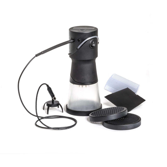 Woodland Scenics FS639 Static King Black with clear hopper for easy grass checks