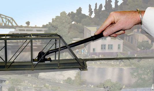 Woodland Scenics Tidy Track Cleaning Kit brush head for thorough rail cleaning.
