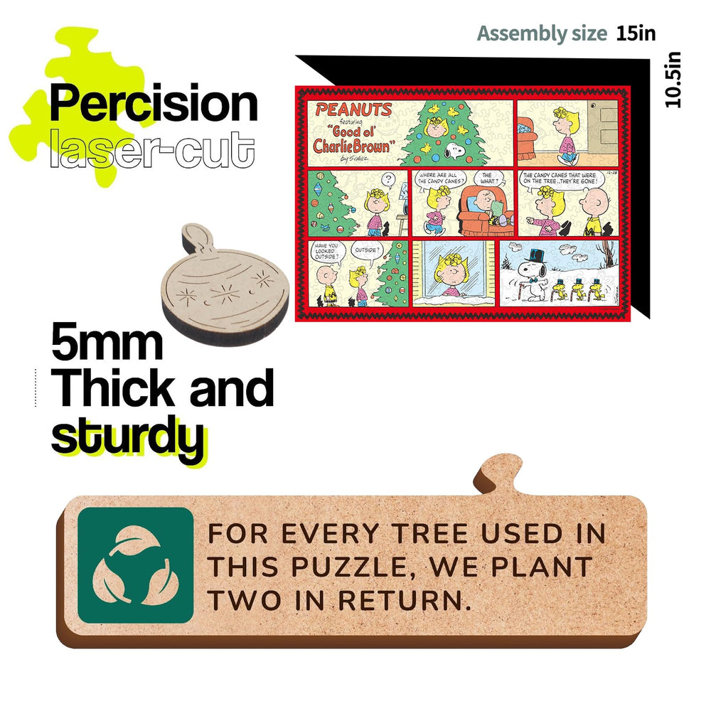 WOODLUX 5mm thick laser-cut puzzle pieces deliver a sturdy, satisfying fit.