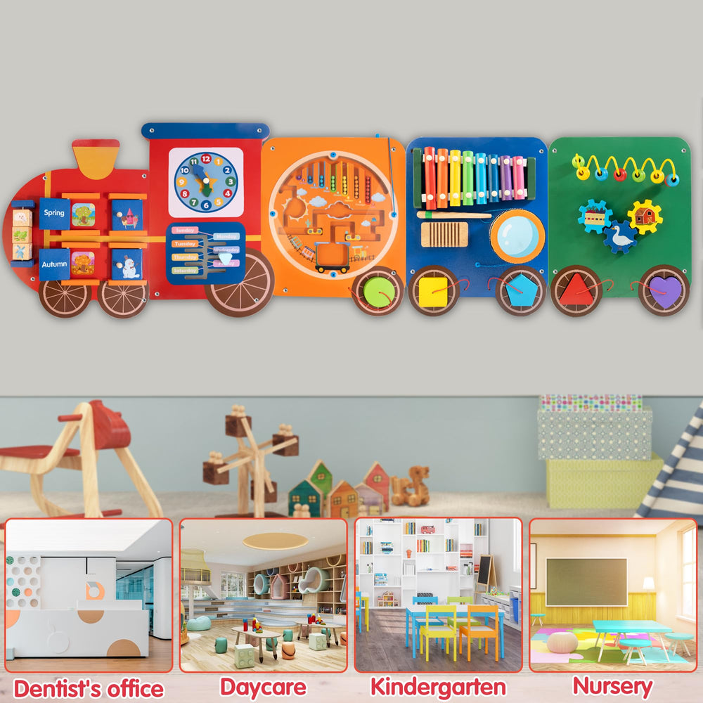 Woodmam animal identification panel engages kids with familiar creatures during play.