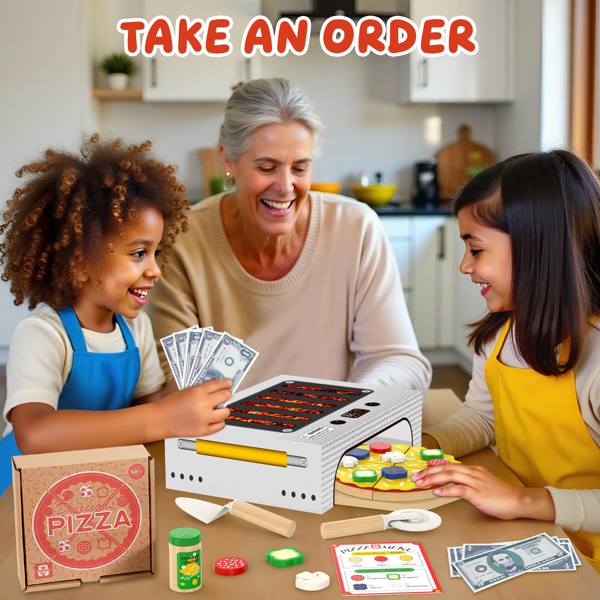 WOODMAM oven box design adds authentic restaurant feel to at-home play