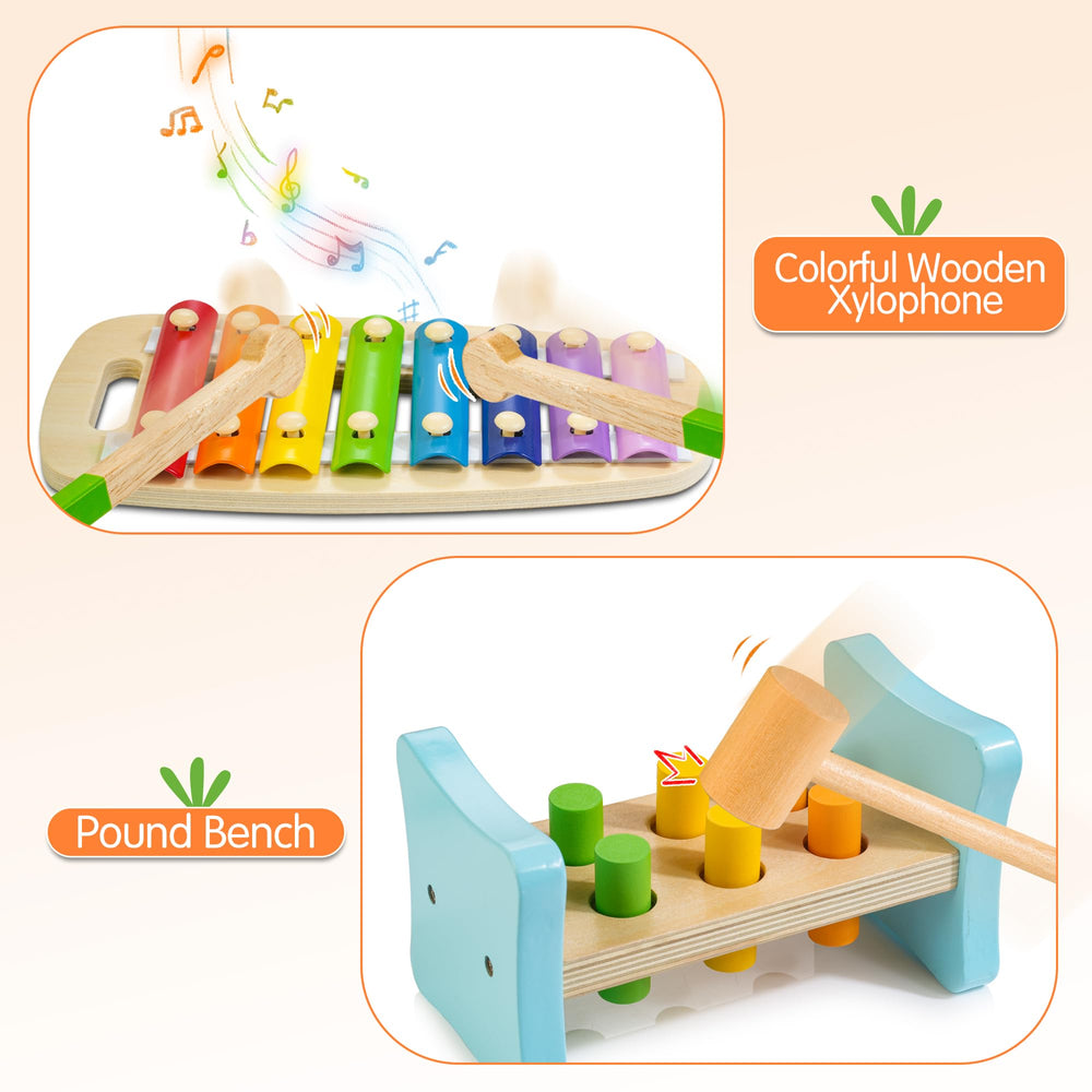 WOODMAM sorting and stacking blocks encourage problem solving and imagination