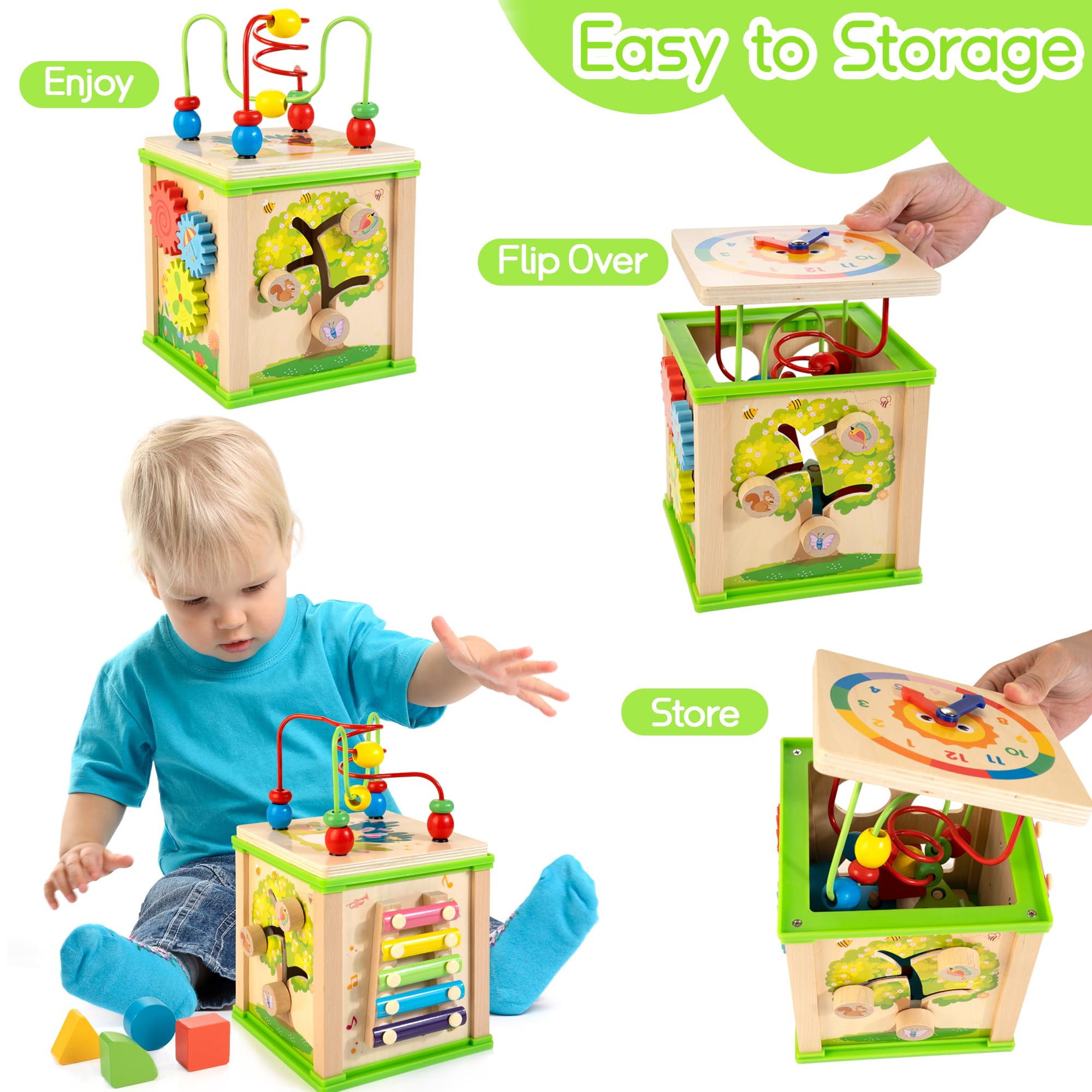 WOODMAM xylophone encourages musical exploration and rhythm as kids tap.