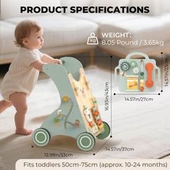 WoodMam quiet rubber wheels glide smoothly and protect floors