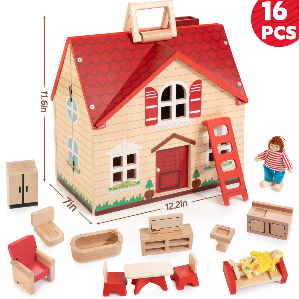WOODMAM wooden construction with non-toxic paint for safe pretend play