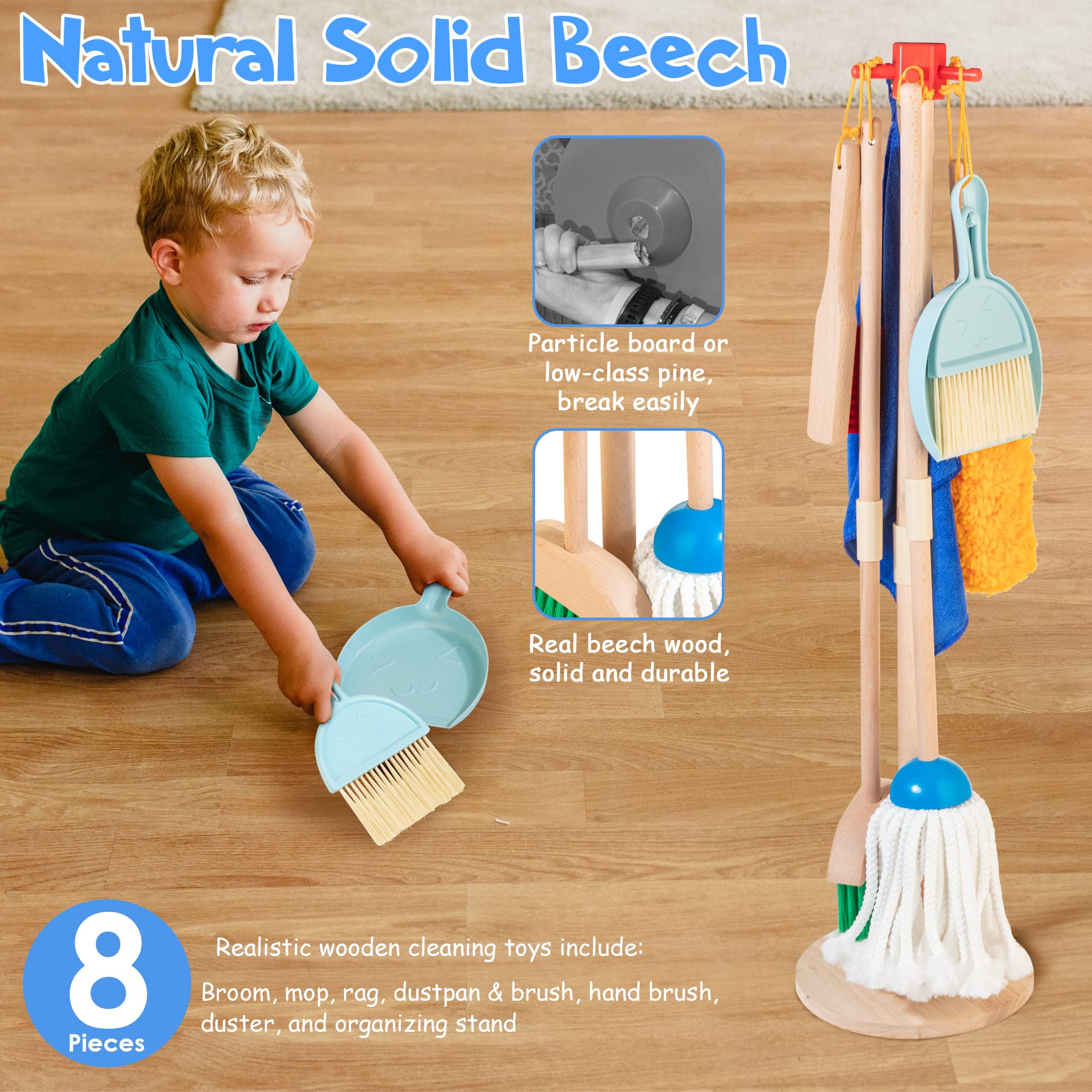 WoodMam rag accessory for hands-on cleaning pretend play sessions