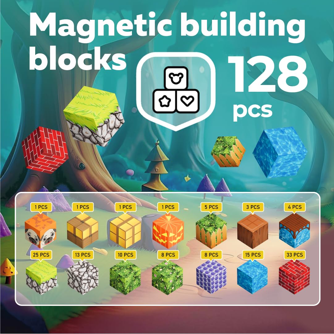 WoodnPlay magnetic building cubes encourage open-ended play and STEM exploration