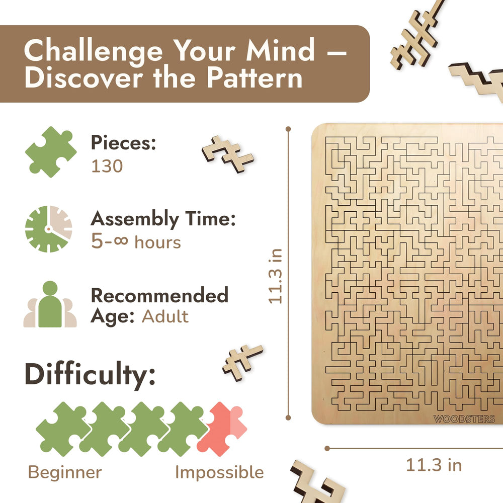 Woodsters Aztec Labyrinth design highlighting the challenging maze layout