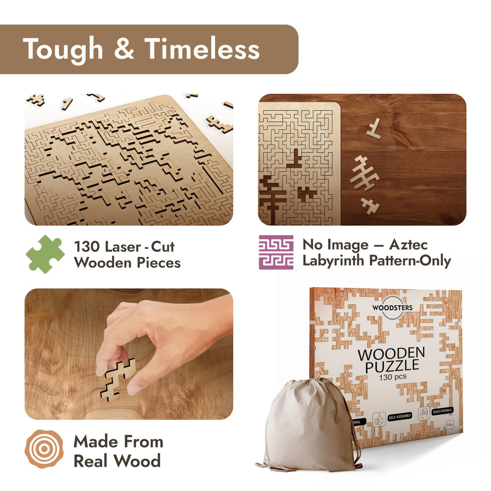 Woodsters Laser-cut pieces close-up with clean edges for tight fits