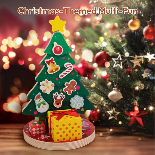 Woodtoe magnetic ornaments encourage color recognition with hands-on sorting.
