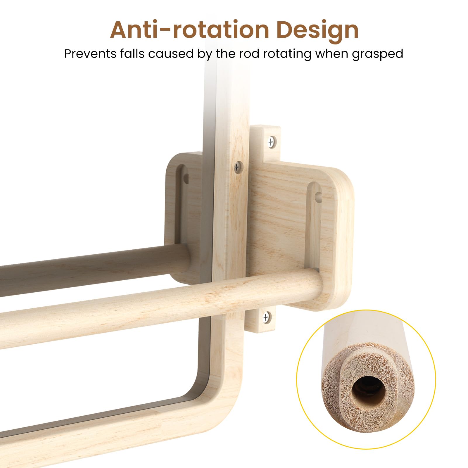 Woodtoe shatterproof acrylic mirror for clear, distraction-free play.