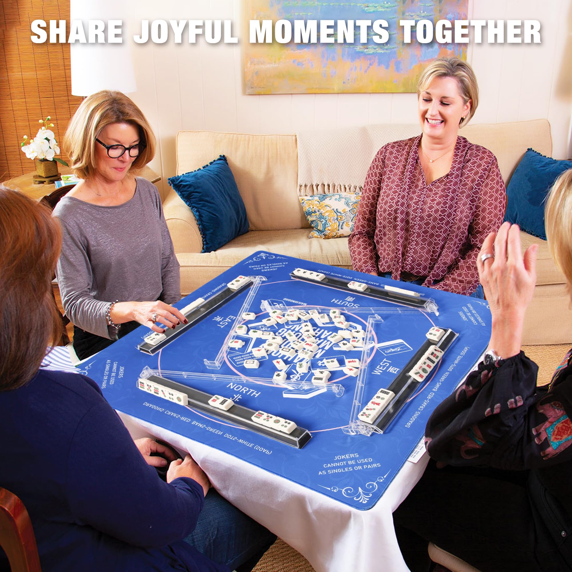 Travel-friendly WOOIIROM mahjong rack pack for gatherings