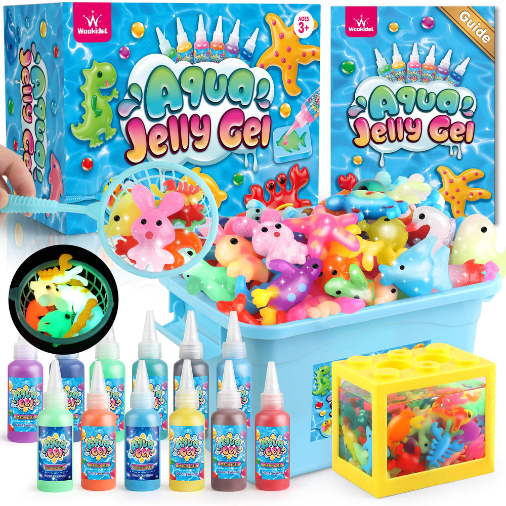 Wookidel Aqua Fairy kit showing vibrant colors for imaginative ocean scenes