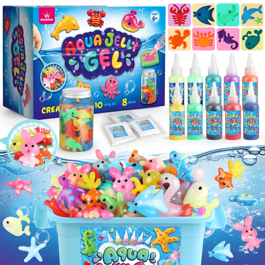 Wookidel Magic Gel Water Elf Kit animal molds for imaginative play and ocean-themed crafts
