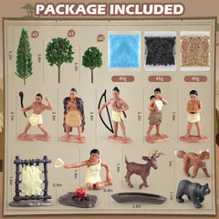 wookidel powhatan woman cooking figurine for life-skill scene displays