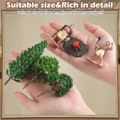 wookidel powhatan woman with child figurine for family dioramas