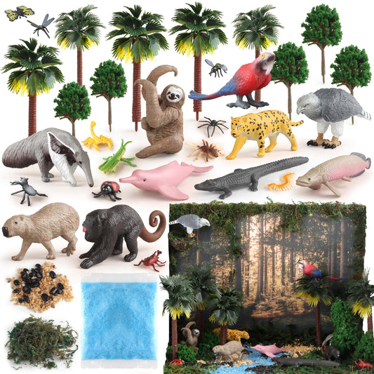 Wookidel howler monkey figurine for classroom rainforest dioramas