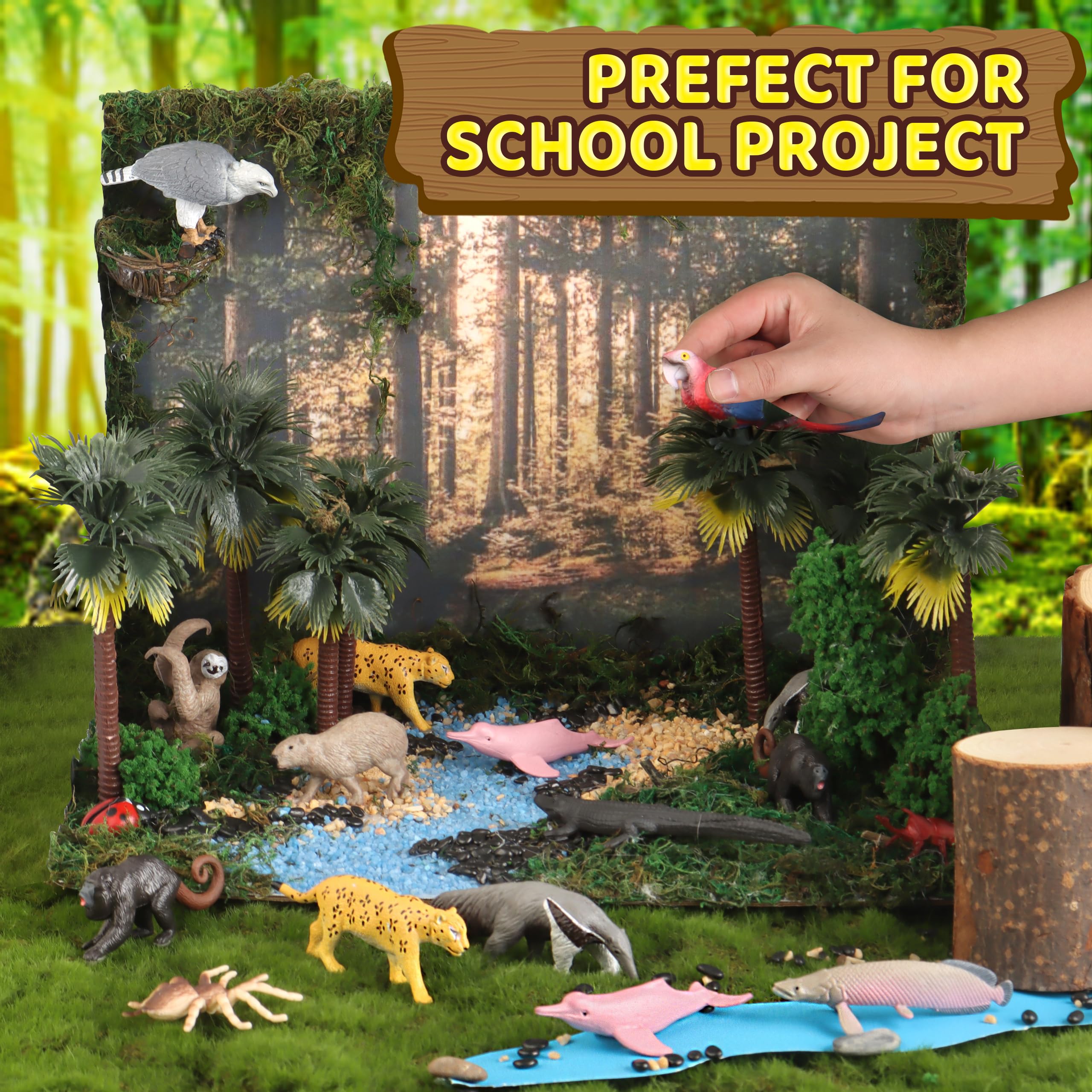 Wookidel decorative pebbles for forest floor in dioramas