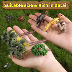 Wookidel mixed tree models for lush rainforest backdrop