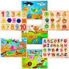 WOOODLIFY fruits puzzle pieces introduce colors and curiosity during snack-themed play.