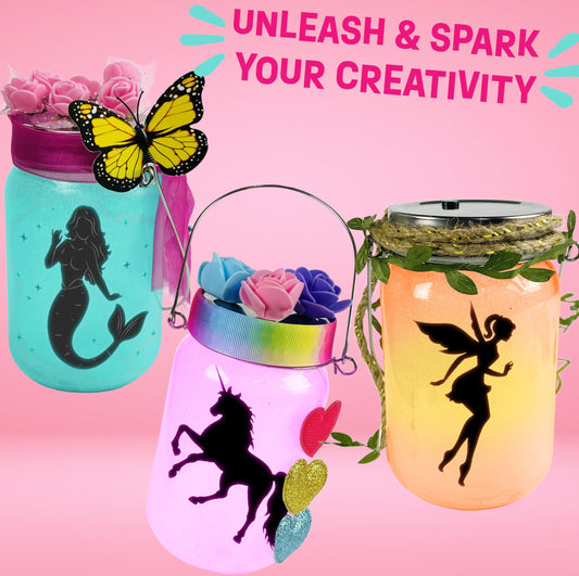 WOOODLIFY mermaid lantern setup featuring LED lights for cozy night ambiance