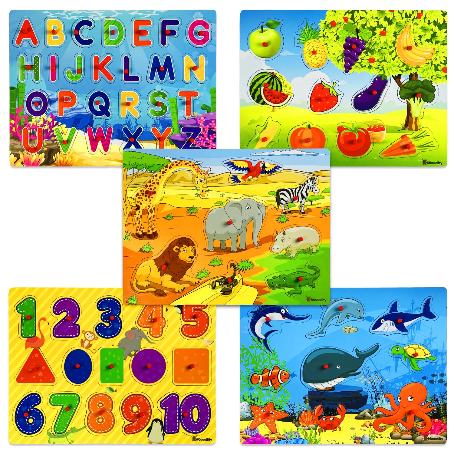WOOODLIFY toddler puzzle set makes a versatile gift for curious kids.