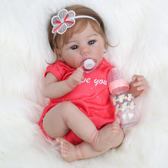 WOOROY Realistic Reborn Baby Doll 18-inch with natural pose for cuddling.