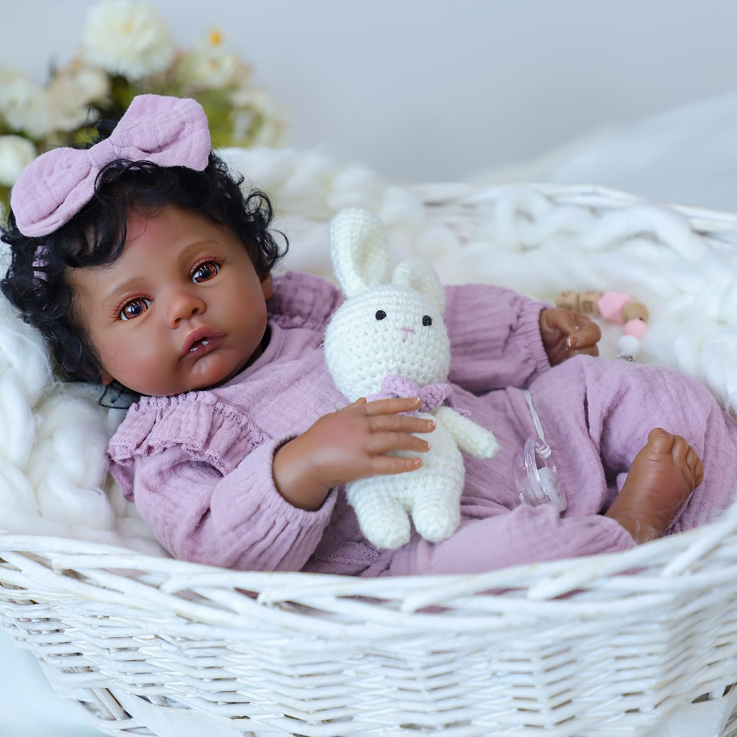 WOOROY Realistic Reborn Baby Doll 18-inch gift set with accessories for kids