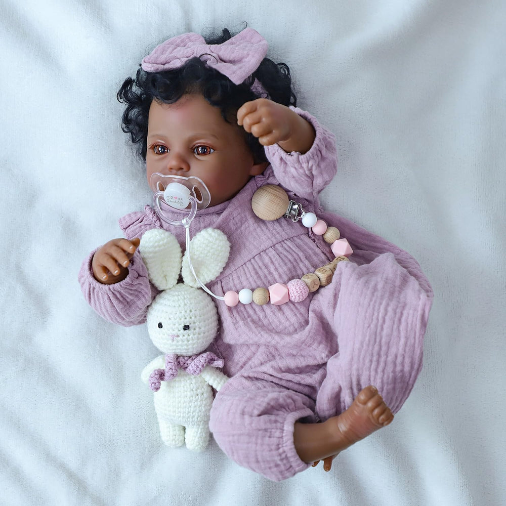 WOOROY Realistic Reborn Baby Doll 18-inch soft cloth body ready for cuddling