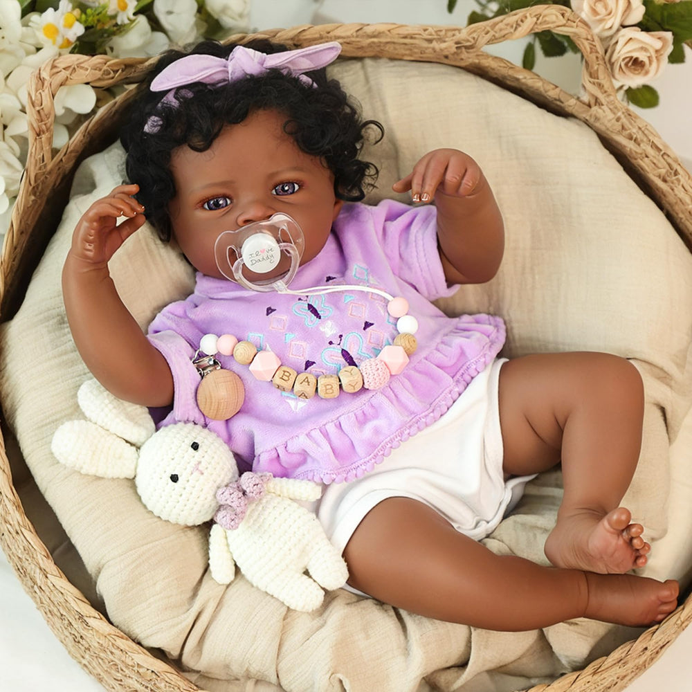 WOOROY realistic reborn doll with full vinyl body for easy care