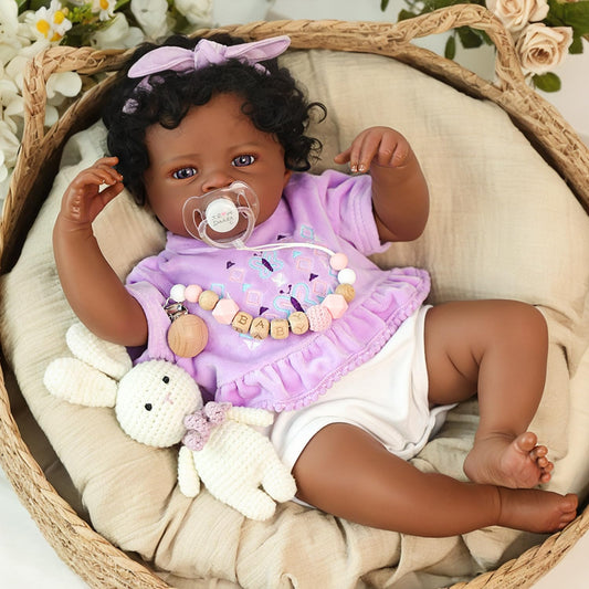 WOOROY realistic reborn doll with full vinyl body for easy care
